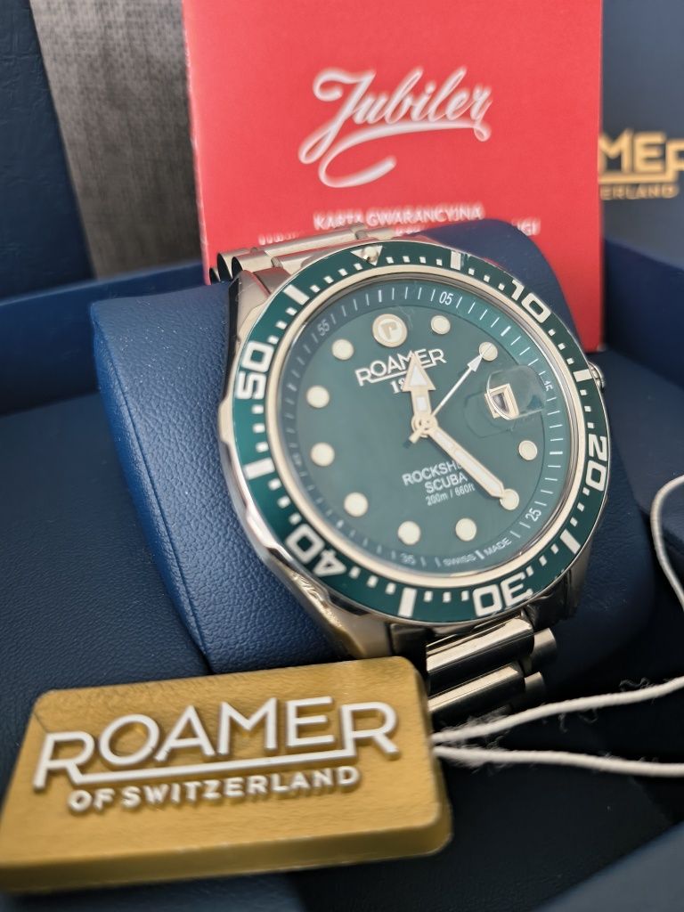 Roamer Rockshell Scuba Mark III szafir, 200m kupiony w Lutym 2000zł