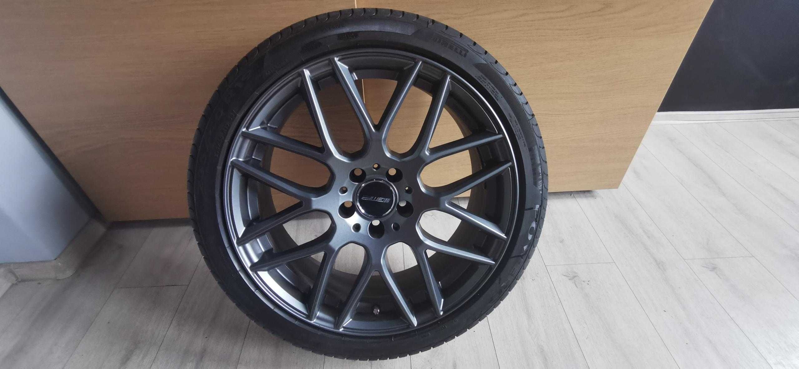 4x Felgi 19cali Antracyt 8.0x19 5x112 ET45 + opony Pirelli