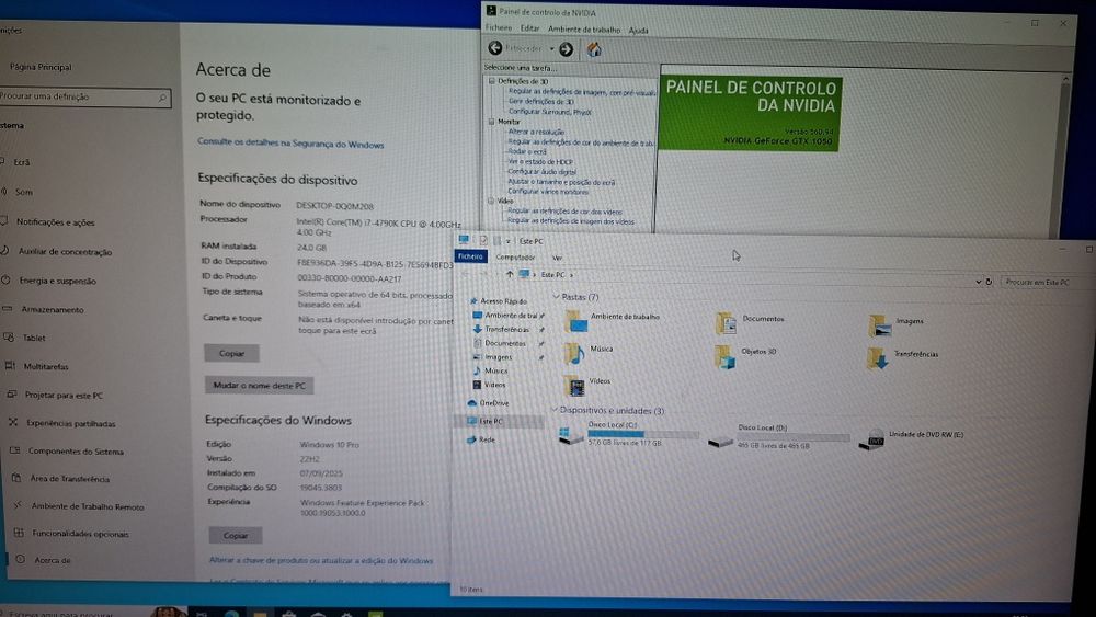 Pc Rog + i7 4790k + 24Gb Ram + Gtx 1050