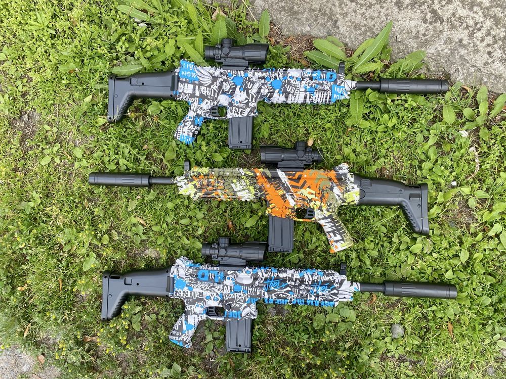Дитячий Автомат SCAR-L з гри PuBG акумуляторе 7.4V Стріляє Кулями 6мм