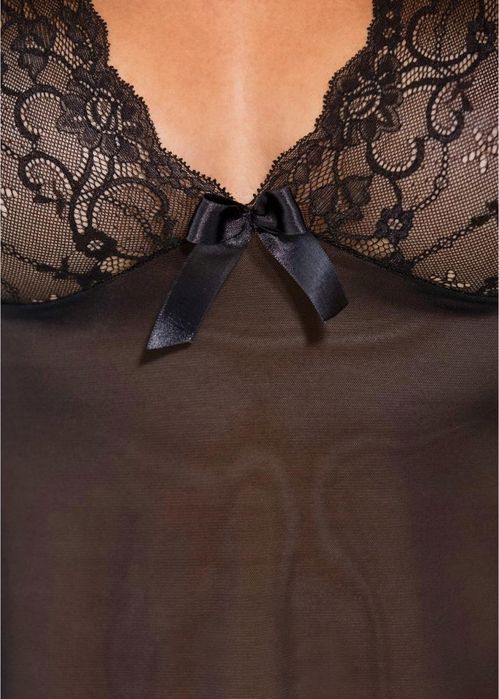 B.P.C VENUS erotyczna koszula nocna czarna 44/46.