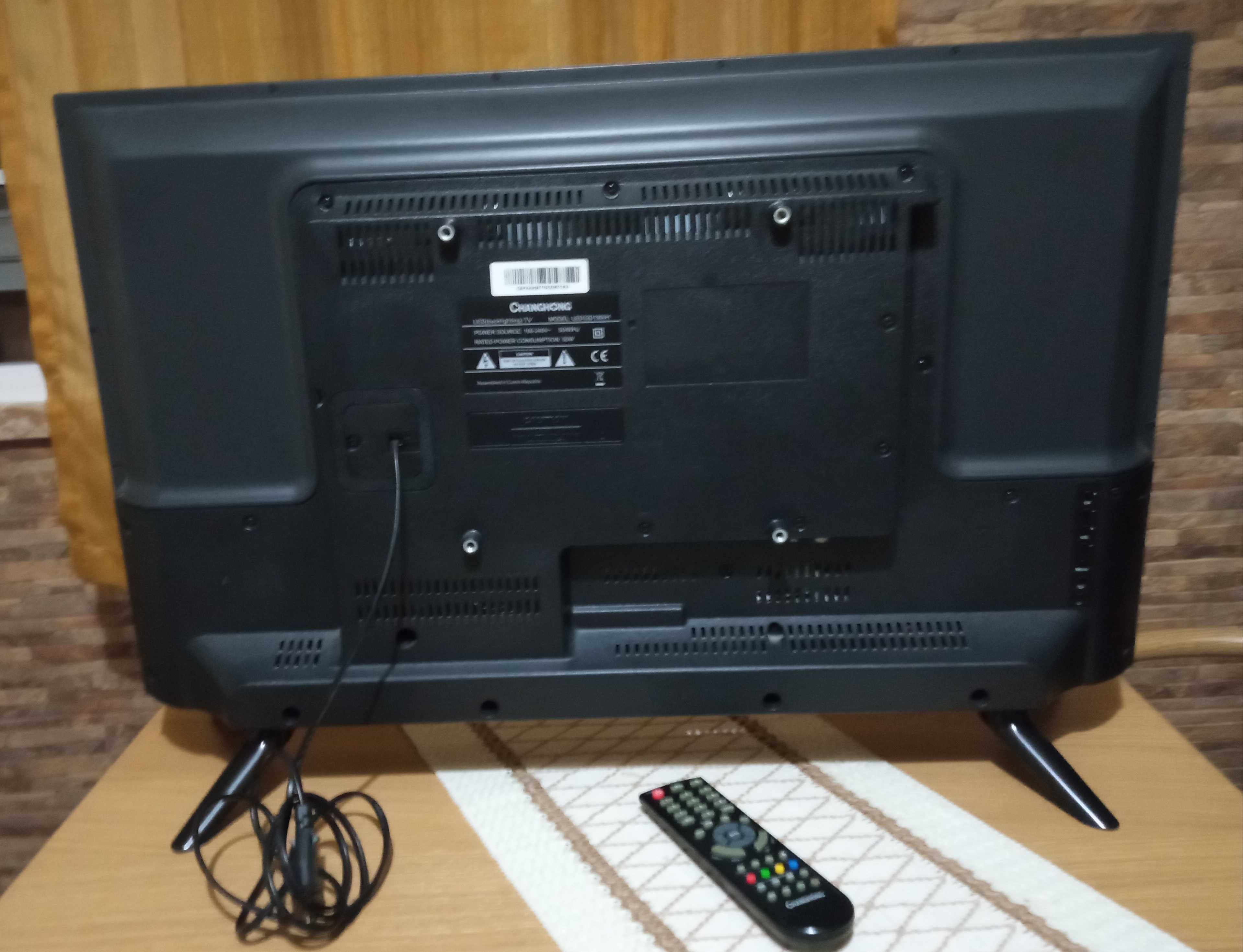 TV Led Hd CHANGONG, medidas na descrição