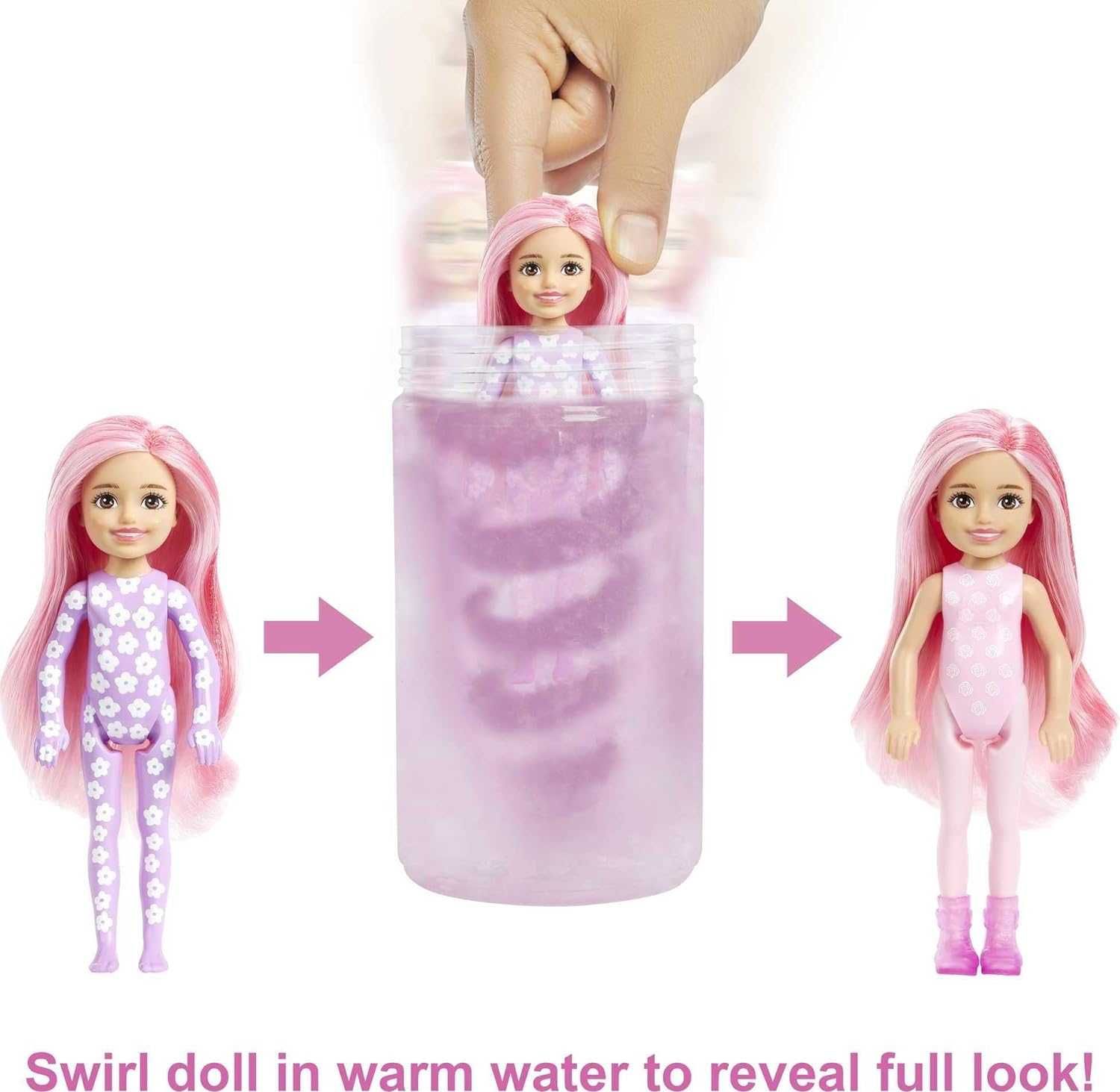 Лялька Челсі в тубусі Barbie Color Reveal Chelsea Doll