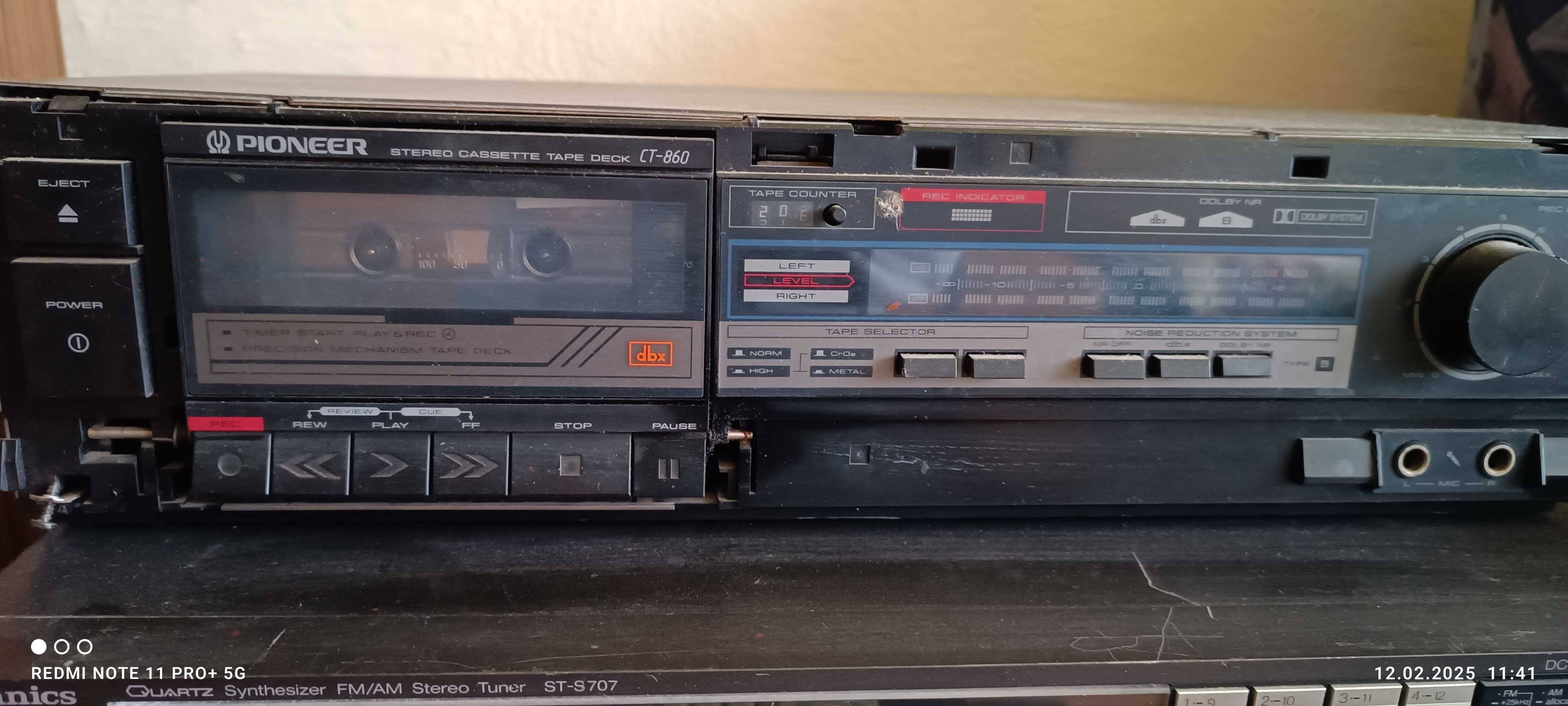 Zestaw muzyczny  amplituner, Syntheizer, stereo cassette