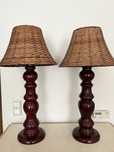 Lampa stolikowa z litego drewna bukowego