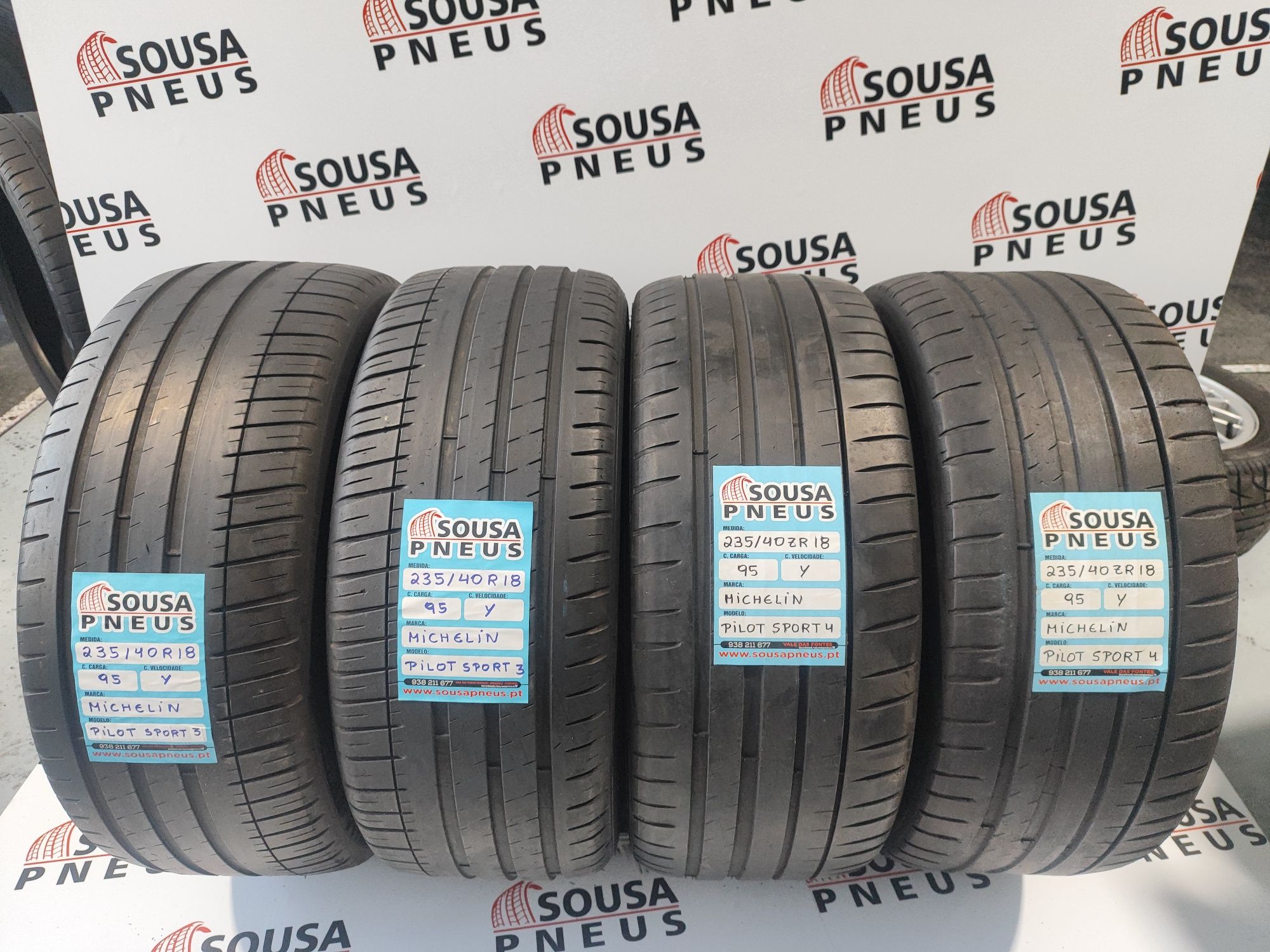 4 pneus Michelin 235-40R18 Michelin - Oferta dos Portes