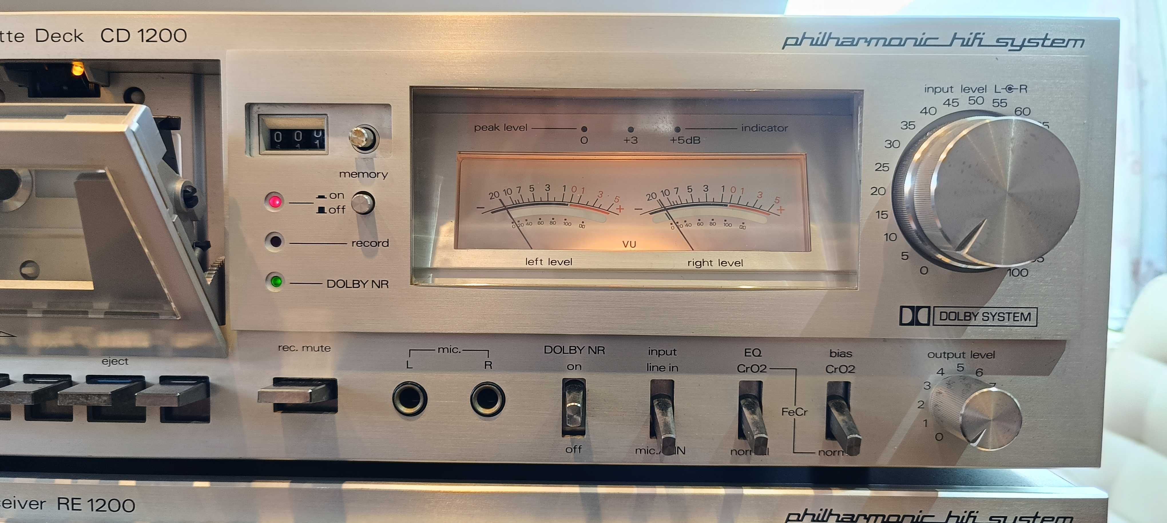 Wieża zestaw amplituner Nordmende RE 1200 magnetofon CD 1200
