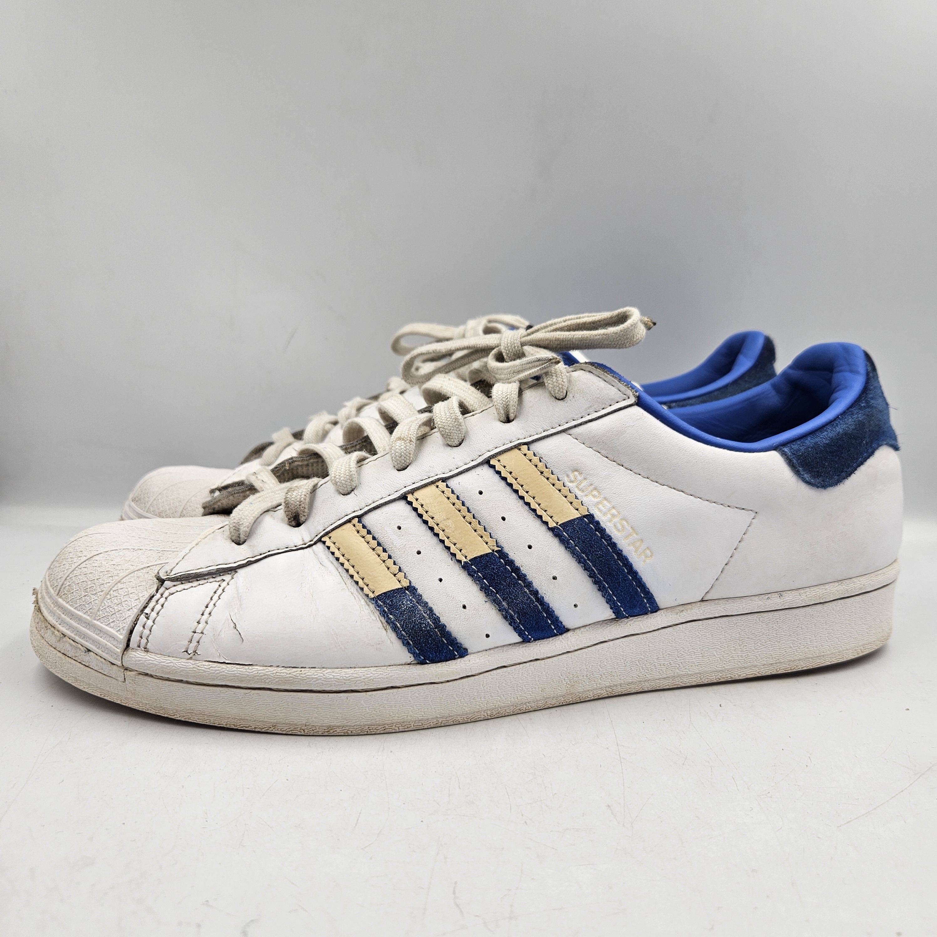 Buty Sportowe Sneakersy Męskie Adidas Superstar Białe Rozmiar 46 2/3