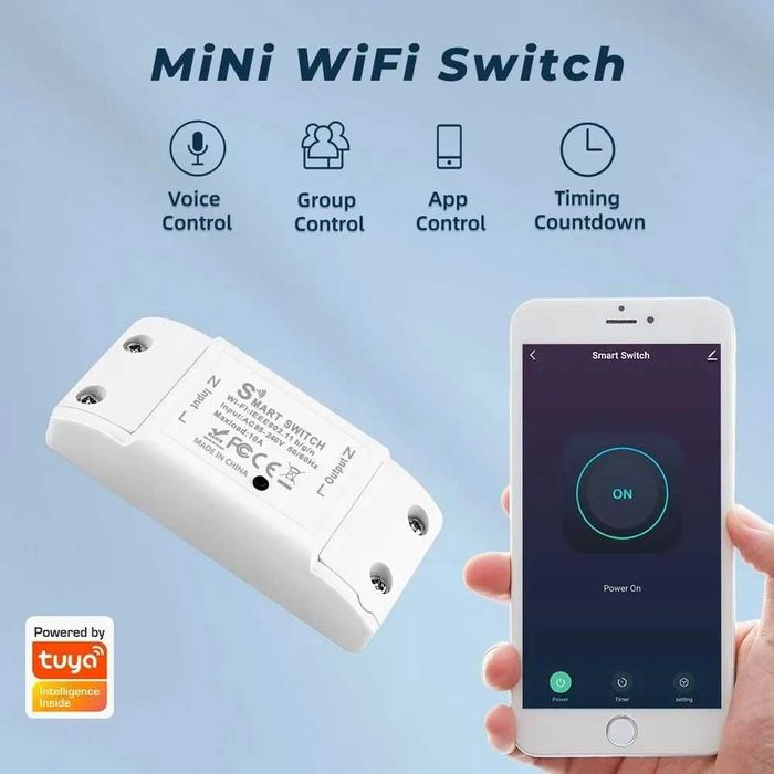 Розумне реле, розетки на wi-fi, zigbee, RF 433Mhz Tuya Smart Life