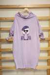 48 Scalla Collection oversize sukienka bawełna dresowa