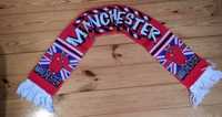 Oryginalny szalik klubowy Manchester z przypinką