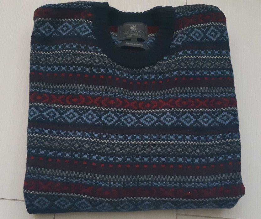 Светр, свитер мужской ,кофта полувер 50-52 . Шерстяний.Стан нового.M&S