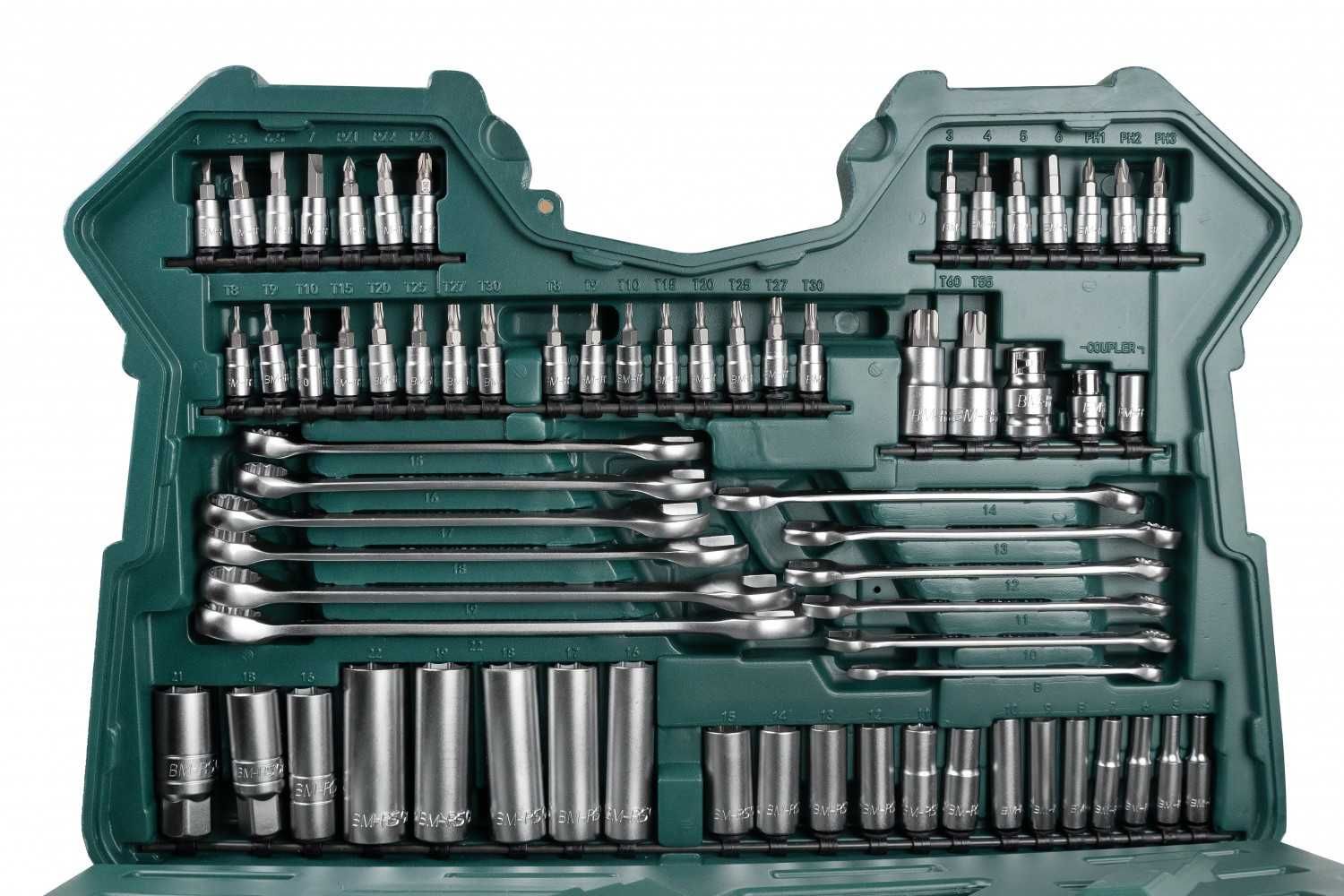 Набір інструментів Mannesmann 215 шт. у кейсі – для дому та СТО M98430