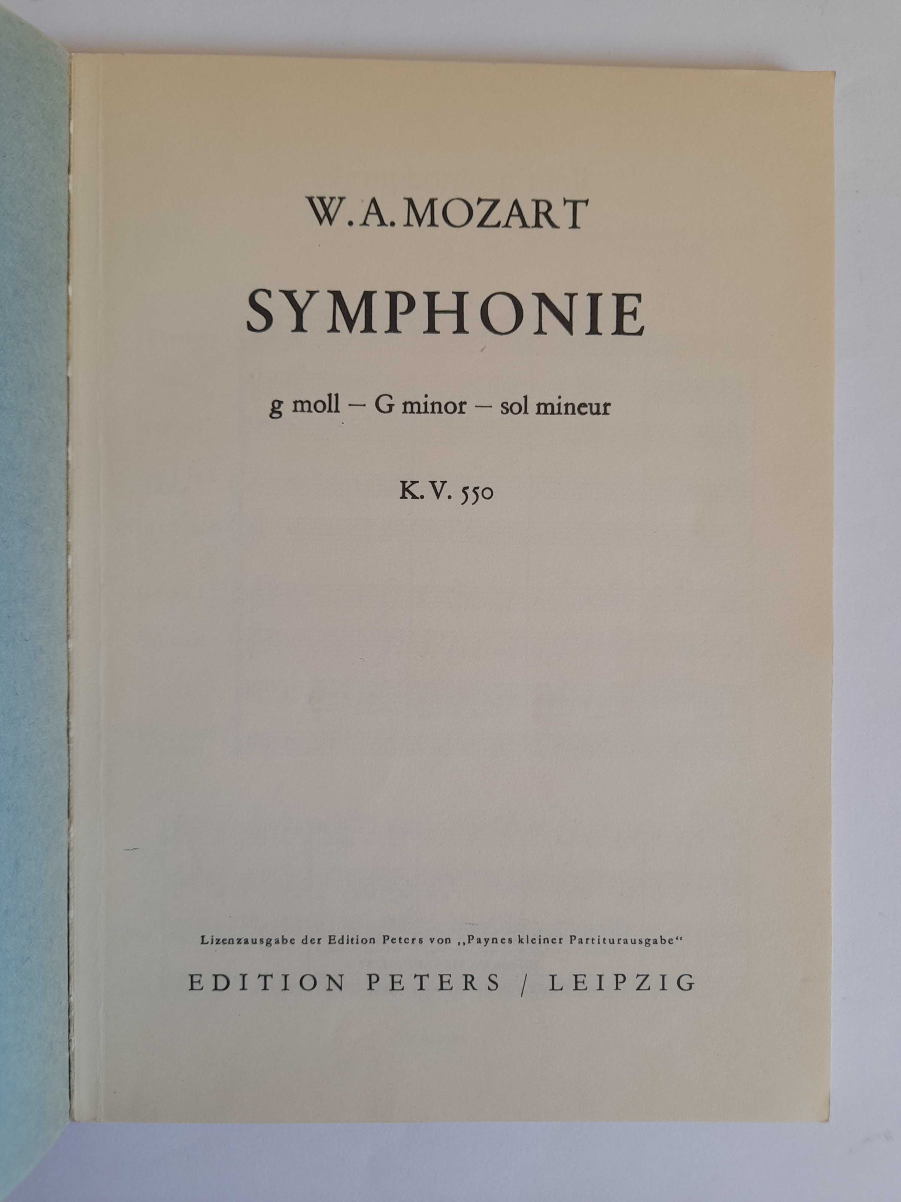 MOZART Symphonie K.V. 550 NUTY