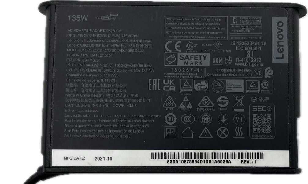 Zasilacz Lenovo 135W ADL135SDC3A