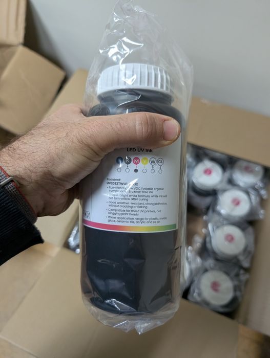 Tintas DTF UV - CMYK , Verniz e Branco