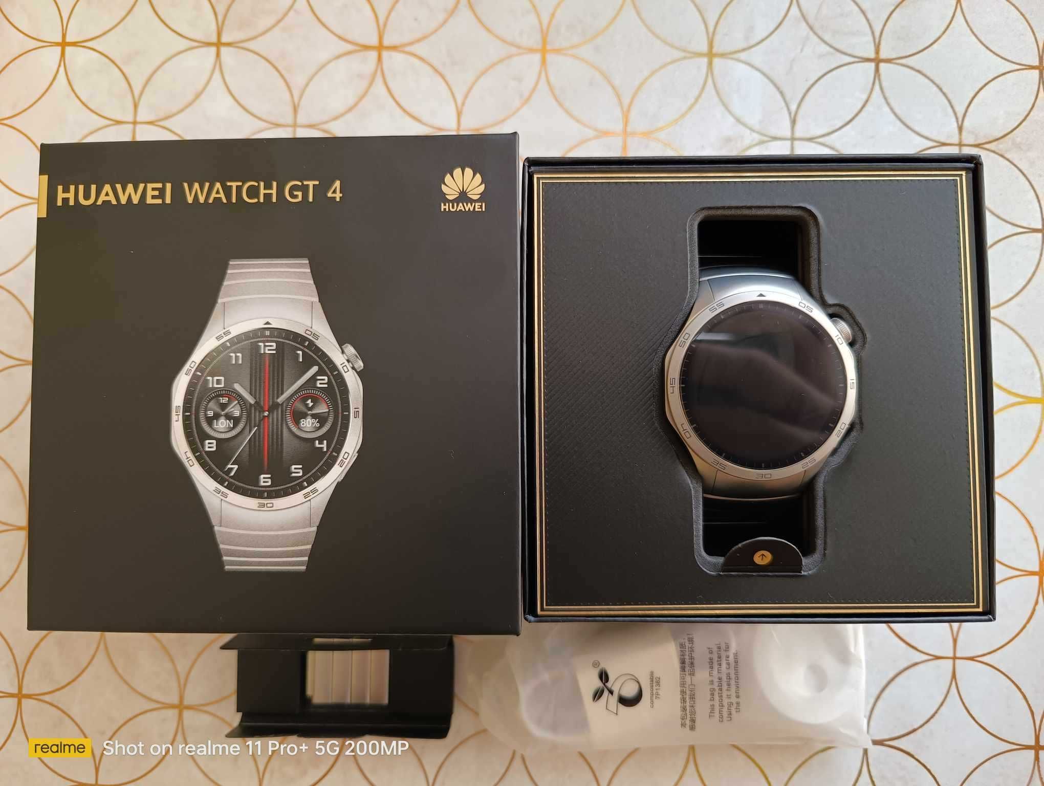 Huawei Watch GT 4 Elite idealny/komplet/Gwarancja do 11.2025