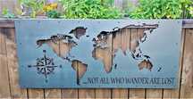 Mapa Mundo em chapa