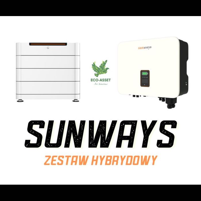 Zestaw hybrydowy z magazynem energii - Sunways STH-10KTL-HT + 7.68kWh