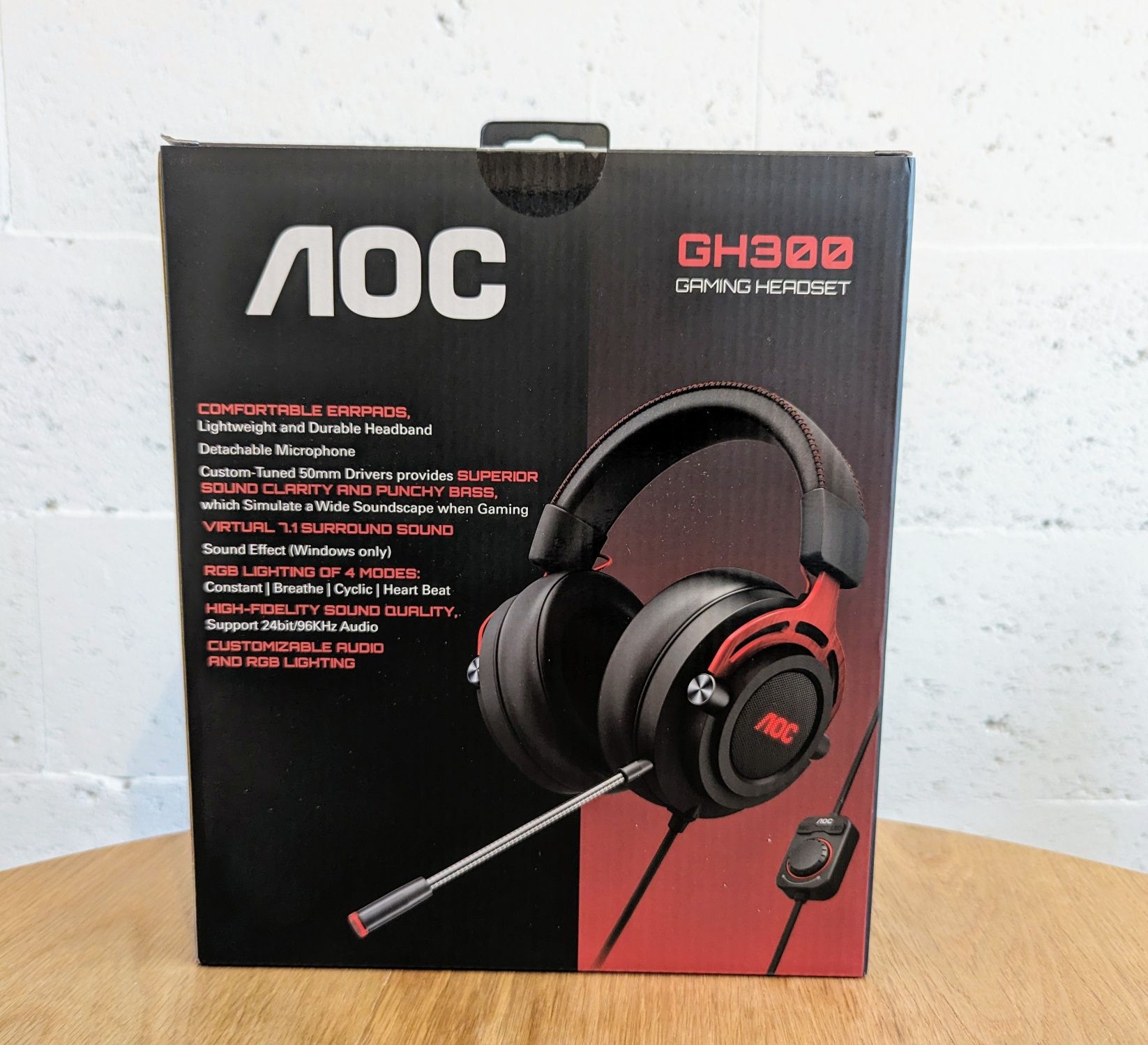 AOC Gaming GH300 (50мм) (Навушники з мікрофоном)  Sound 7.1 RGB US