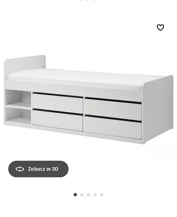 Łóżko dziecięce białe