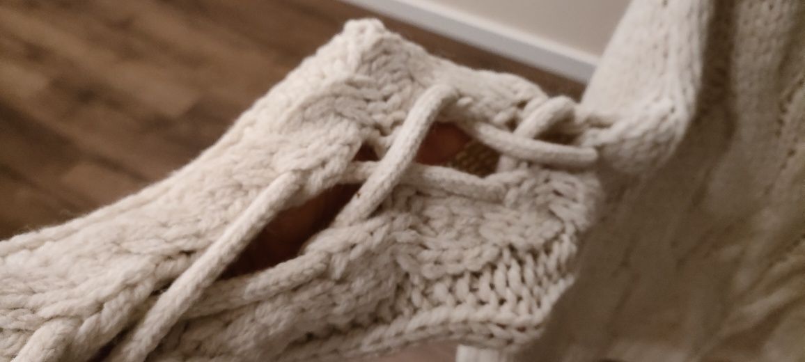 Sweter gruby i ciepły xxl