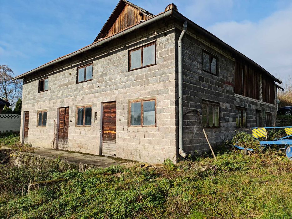 Gospodarstwo rolne MAGAZYN dom stodoła hala Biskupice duża działka 60a