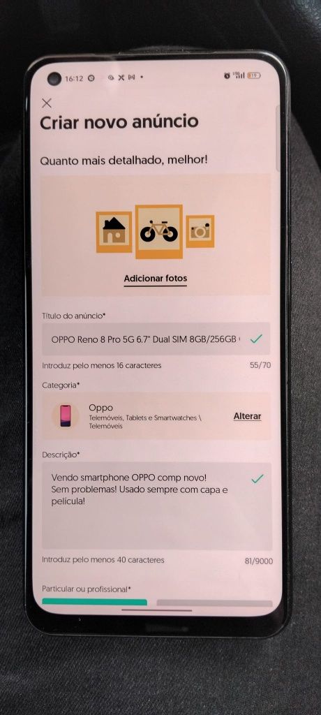 OPPO Reno 8 5G 6.7" Dual SIM 8GB/256GB Glazed Black