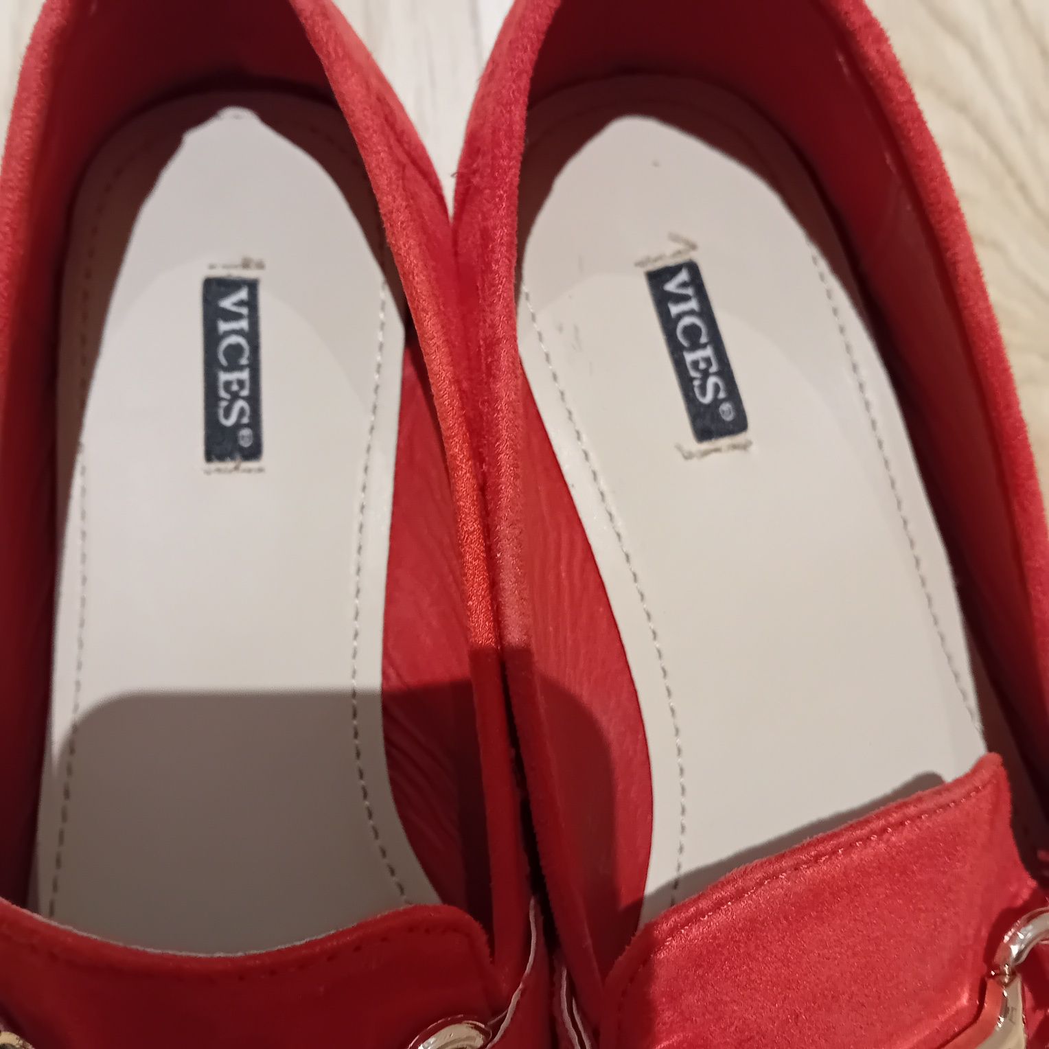 Czerwone baletki espadryle nowe 39