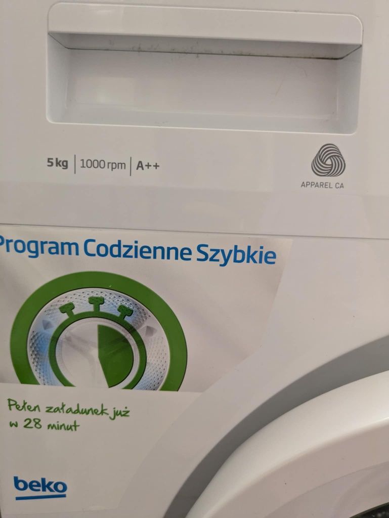 Pralka Beko WRE 5511 BWW – sprawna, gotowa do użytku