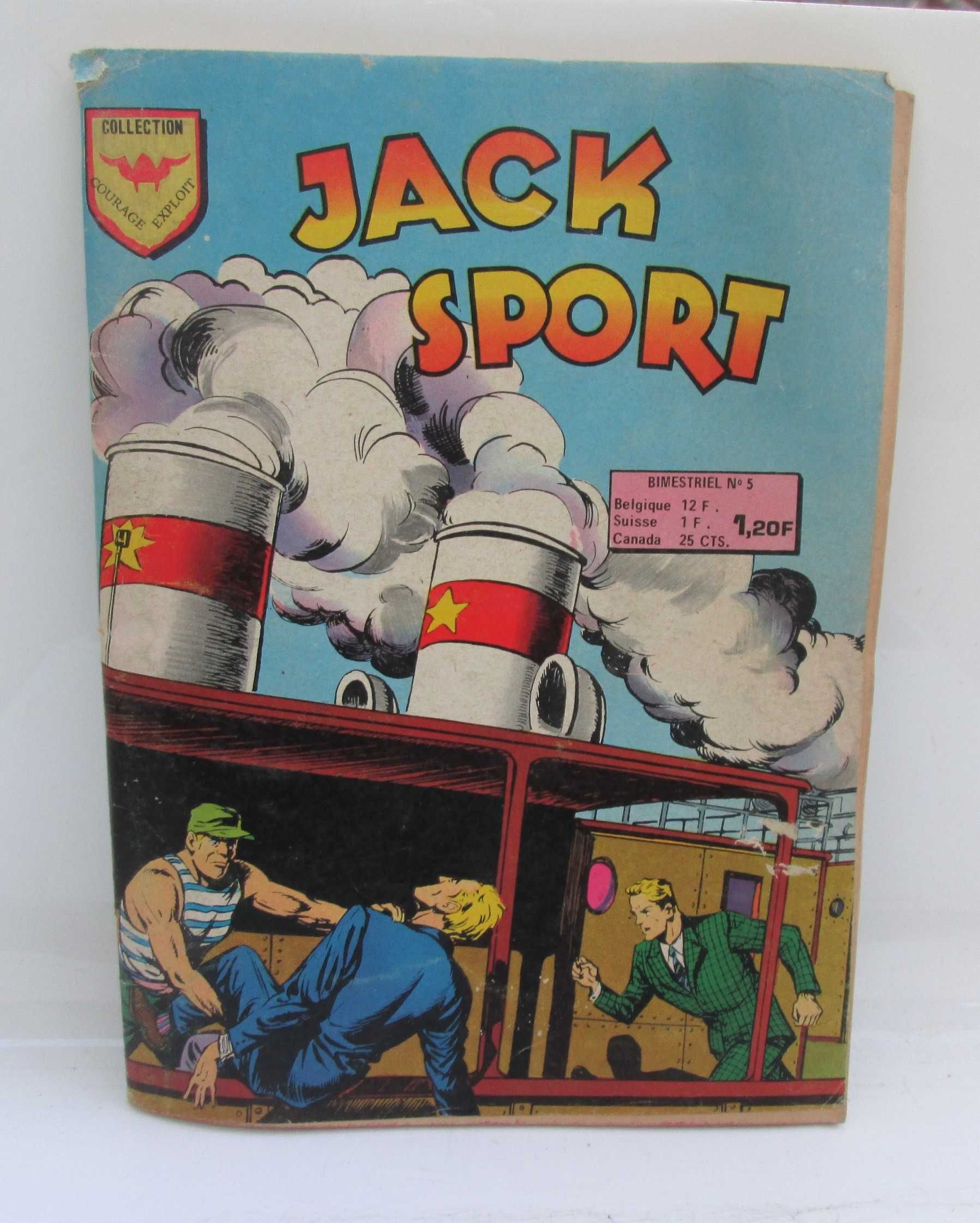 Livro BD Jack Sport nº 5, les diamants de M. Pitterboom 1976 Raro