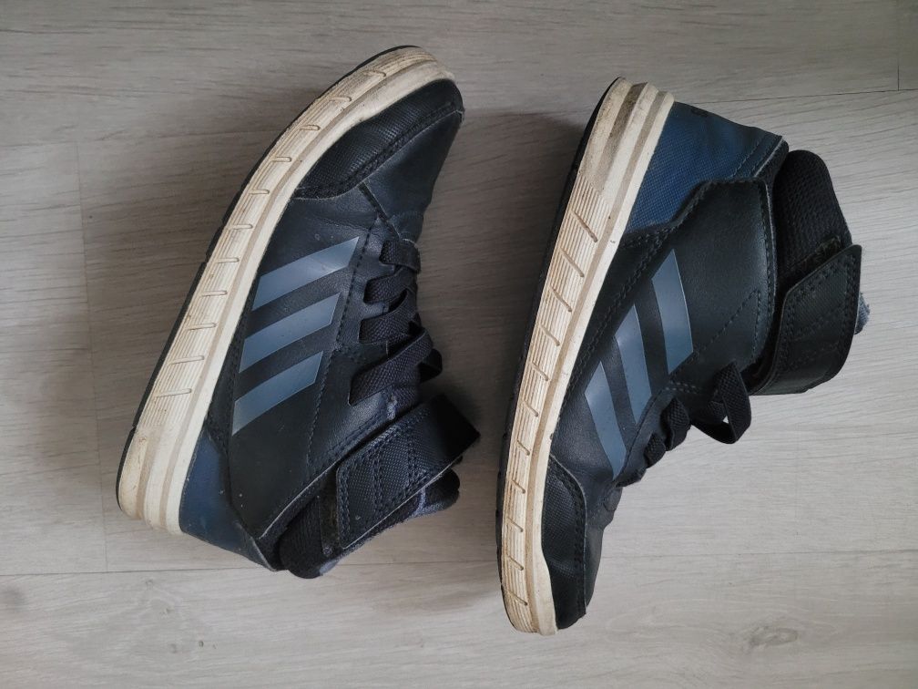 Adidas 31.5 za kostkę na rzepy granatowe