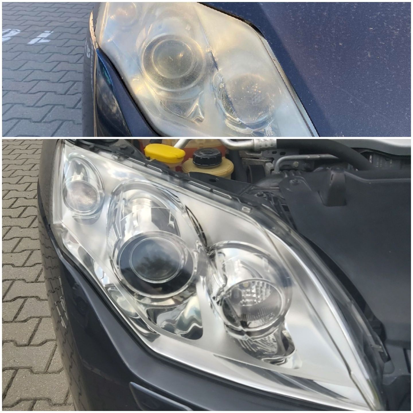 Mobilne polerowanie reflektorów lamp samochodowych, Pranie, Ozonowanie