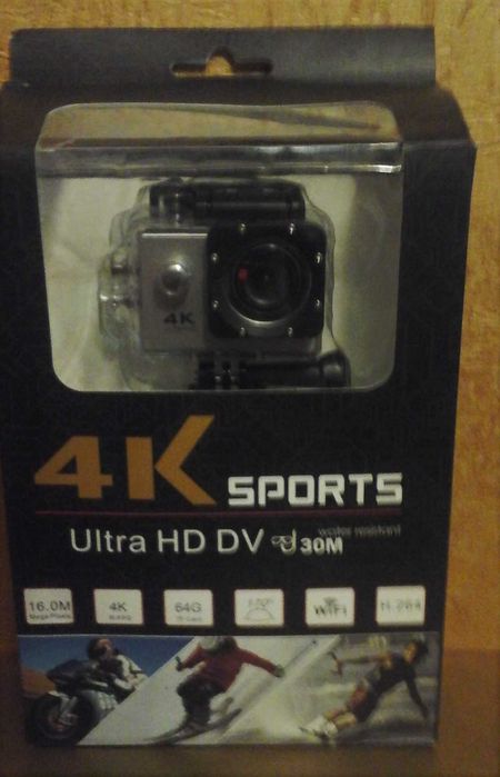 Екшн камера sports hd dv 4k ultra водонепроникла.