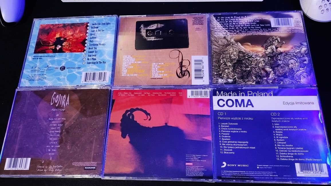 Płyty CD - Nirvana | Korn | Slipknot | Gojira | Coma