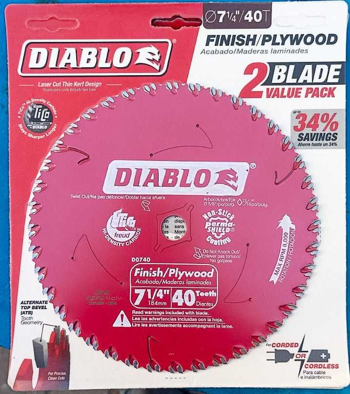 Диск Freud Diablo D0724 D0624 24 зуба D0740 40 зубів