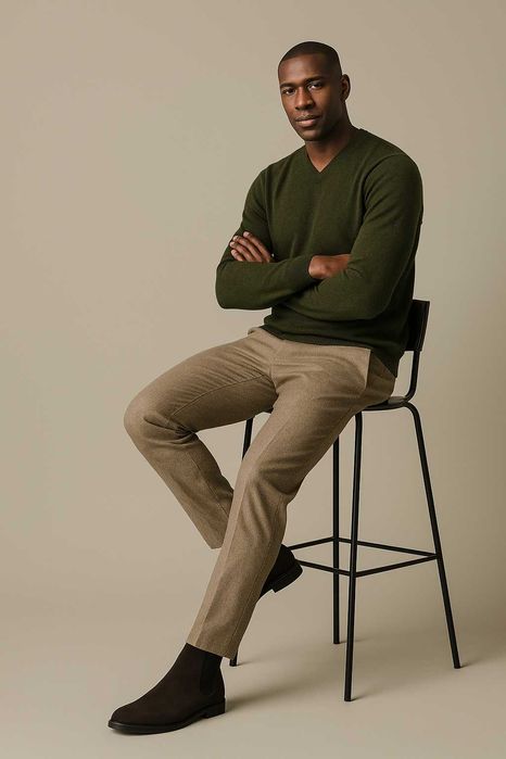 € 159,95 Премиум Шерсть свитер пуловер Profuomo, Италия, р. L. Сост. 5