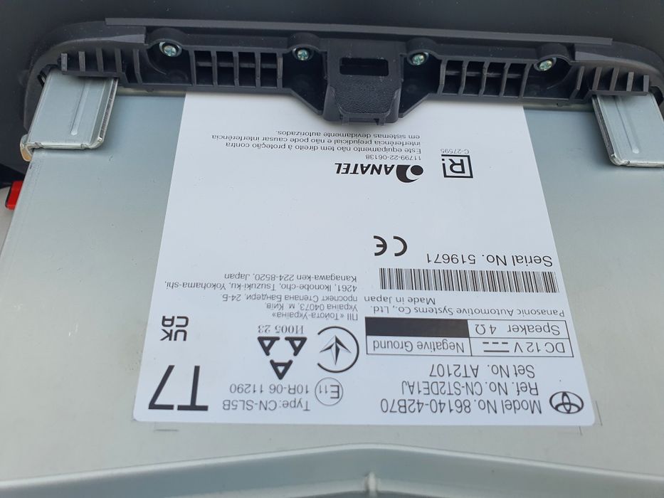 TOYOTA RAV4 V radio wyświetlacz monitor 19-23