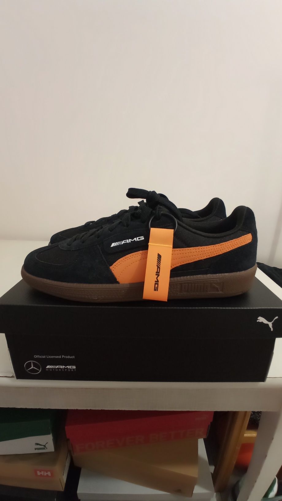 Кеди Кросівки AMG Palermo OG Puma black-bright melon