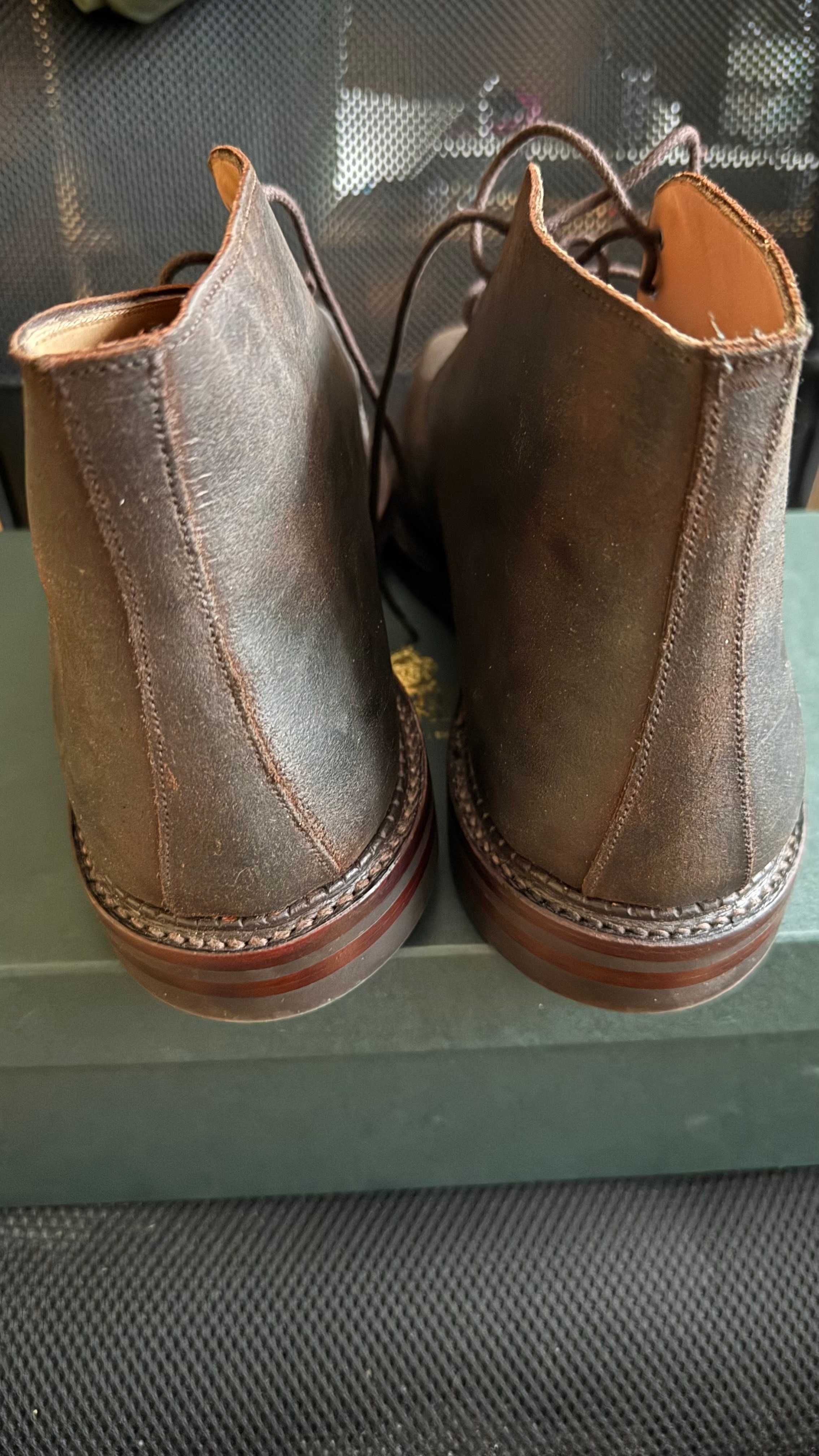 Buty Crockett & Jones Molton Dark Brown Rough-Out Suede 45,5 (UK 11,5)