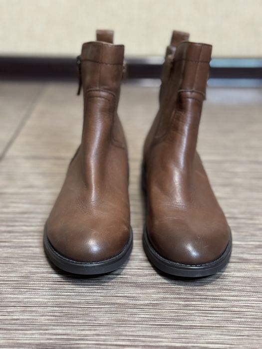Черевики жіночі шкіряні коричневі Max, натуральна шкіра