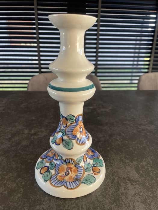 Świecznik Fajans Włocławek PRL kolekcja vintage