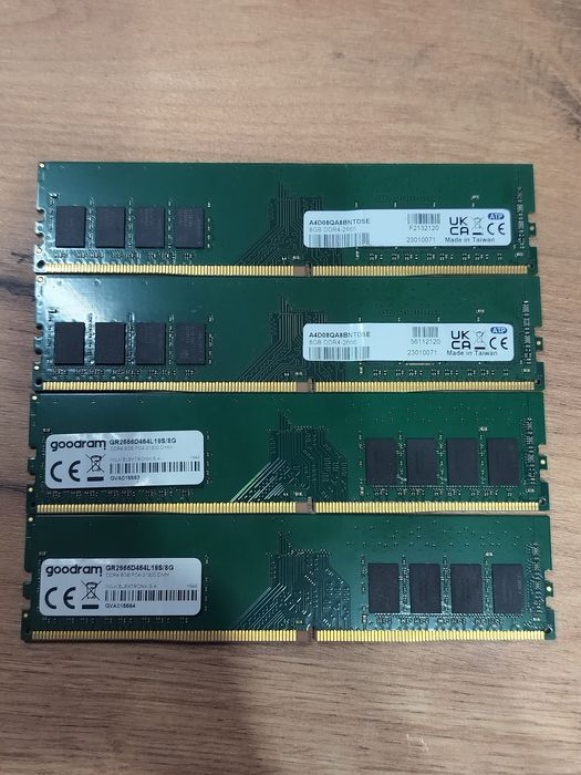 ОЗУ DDR4 32GB 16GB 2666Mhz