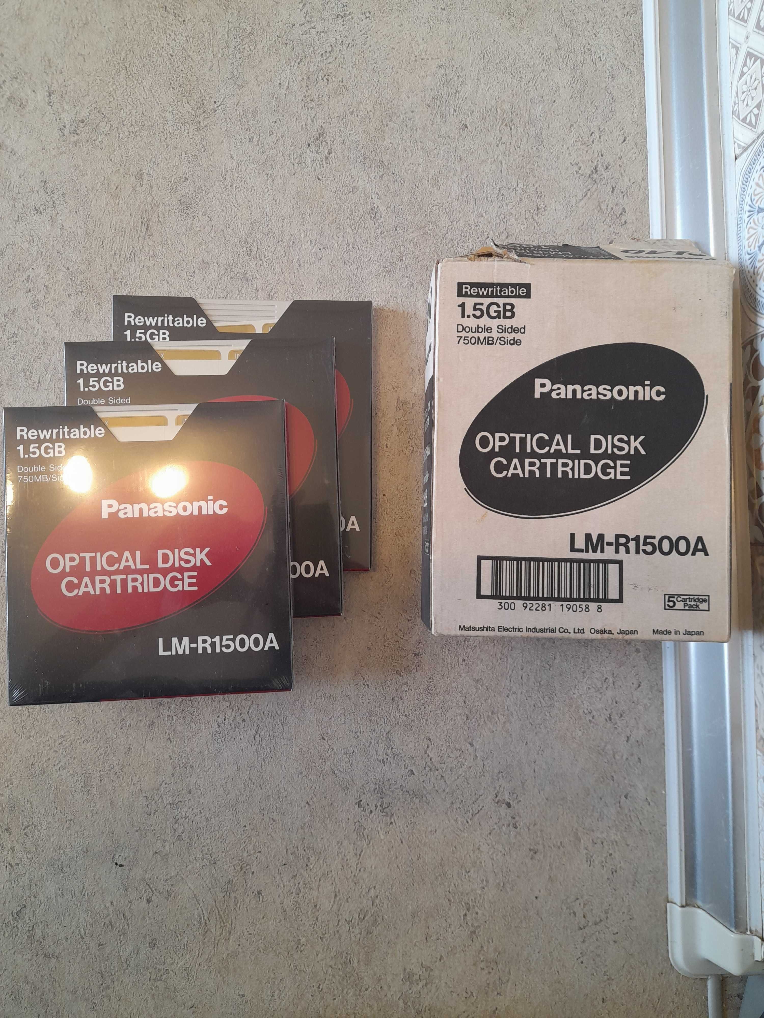 Optical disk cartridge LM-R1500A panasonic 1.5 gb