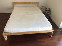 Ikea Cama casal Neiden, estrado e colchao