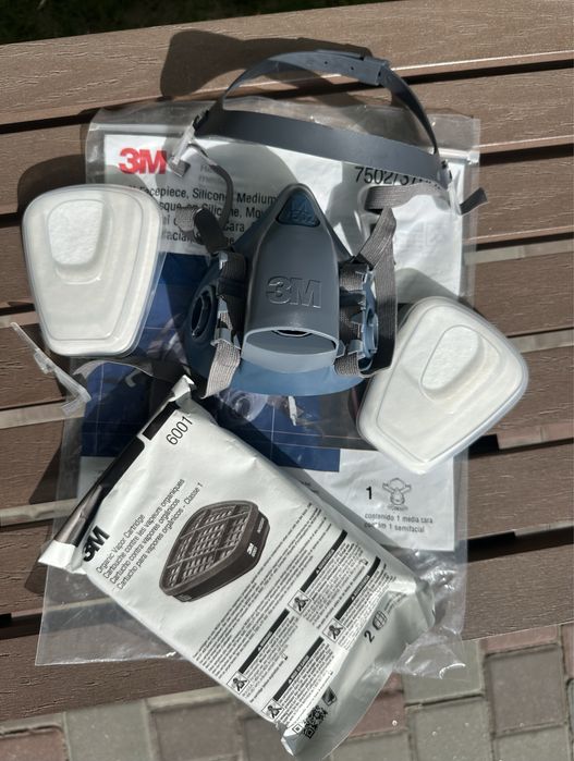 Распиратор полумаска 3M 7502 6200 6800  (комплект)
