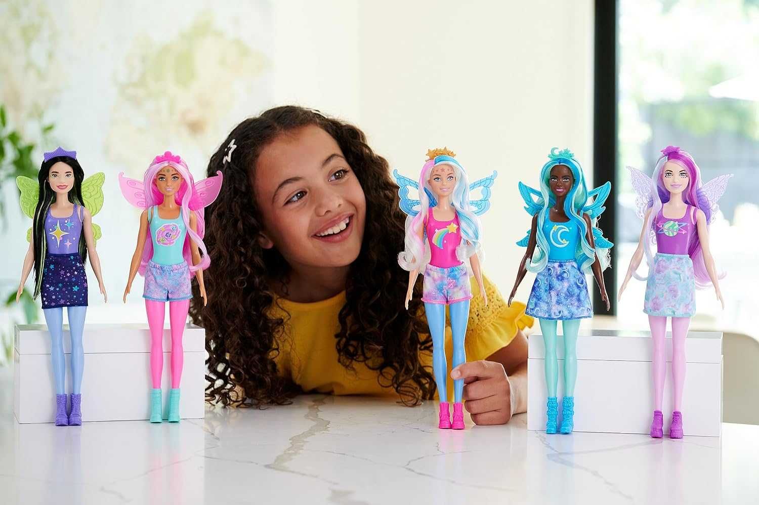 кукла Барби Цветное перевоплощение Фея Barbie Color Reveal HJX61