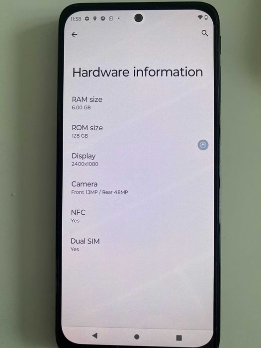 Смартфон Motorola Moto G41 6/128Gb Meteorite Black