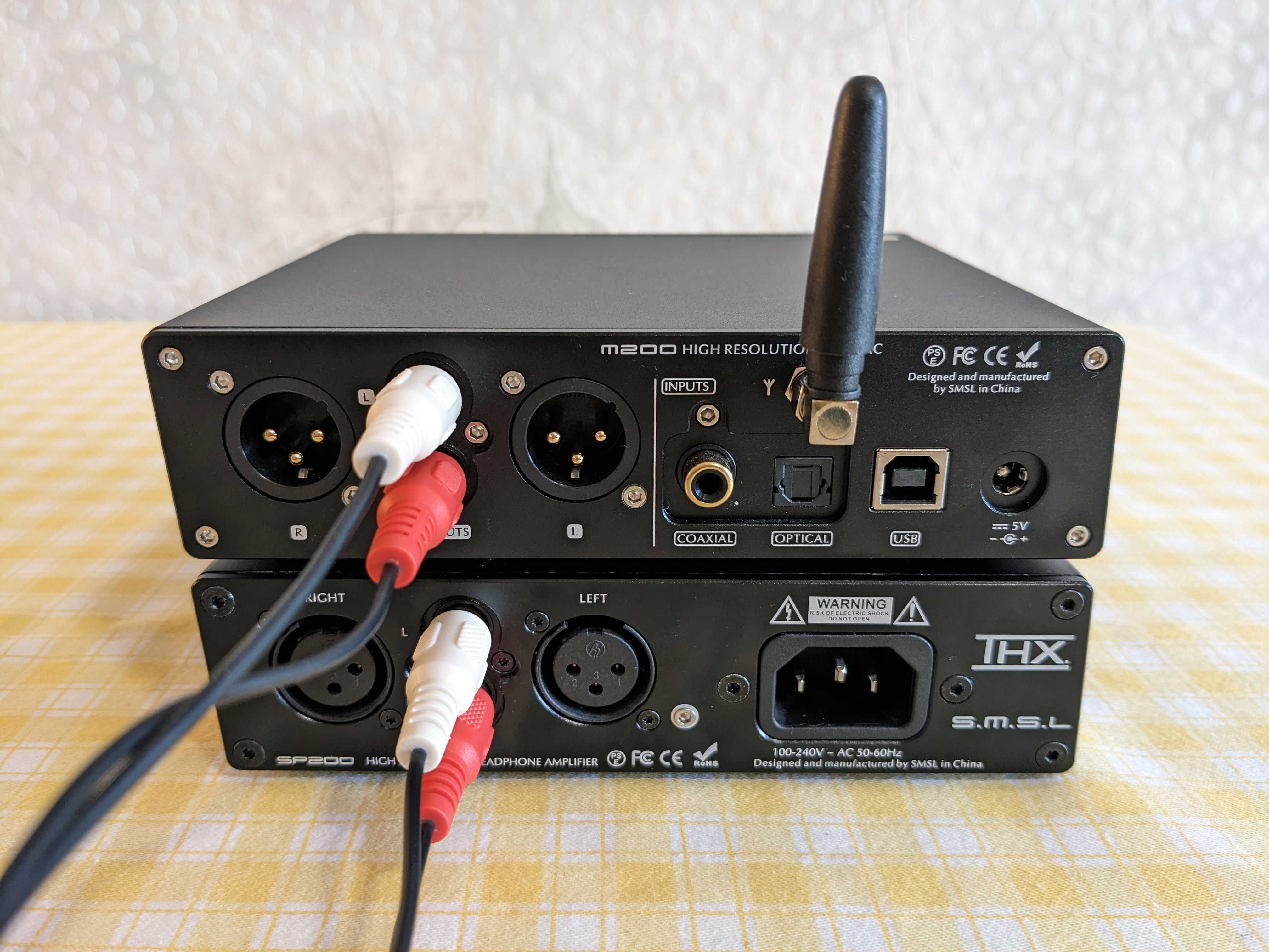 SMSL ЦАП / DAC - S.M.S.L M200 + Підсилювач / Amplifier - S.M.S.L SP200