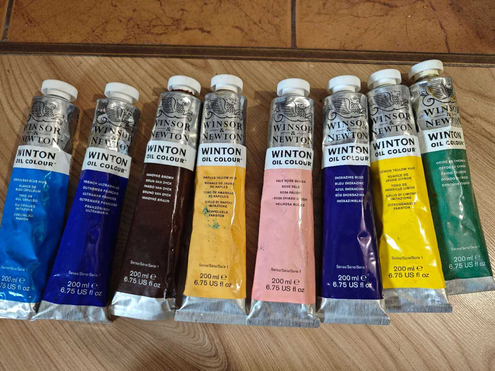 winsor newton Farby olejne i pędzle i Płótno malarskie